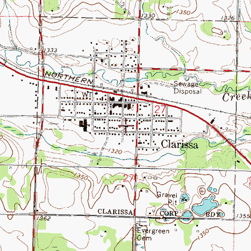 Topographic Map of Saint Joseph Catholic Church, MN