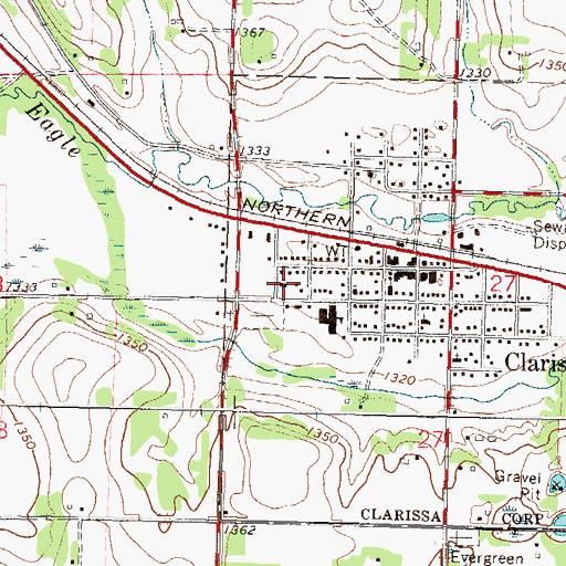 Topographic Map of Saint Matthew Lutheran Church, MN
