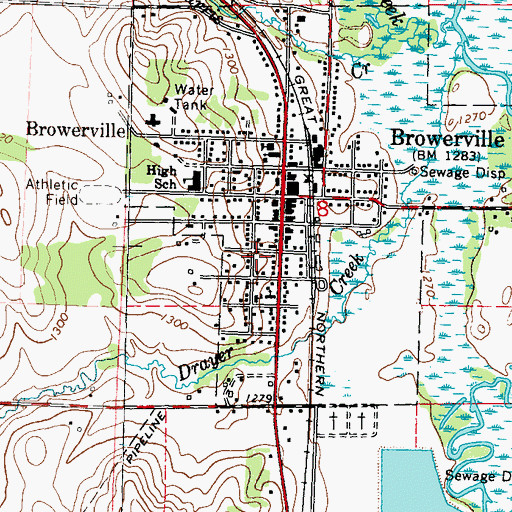Topographic Map of Lakewood Clinic, MN
