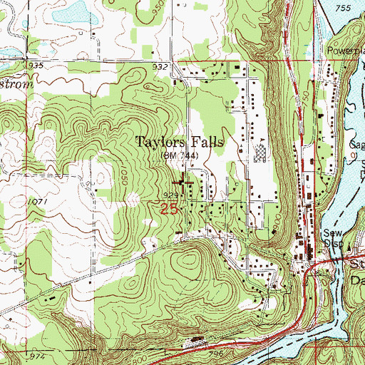 Topographic Map of First Evangelical Lutheran Church, MN