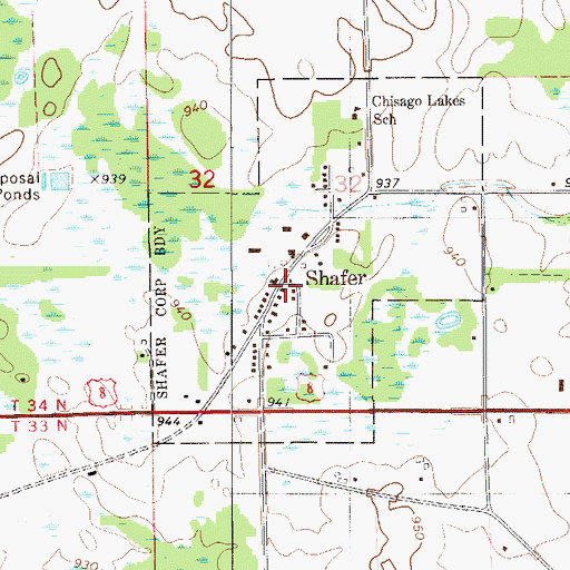 Topographic Map of South Terrace Mobile Home Park, MN