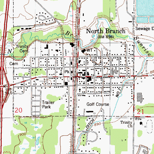 Topographic Map of The Church of Jesus Christ of Latter Day Saints, MN