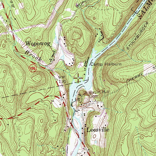 Topographic Map of Elbow Brook, CT