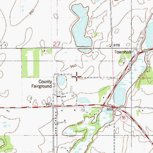 Topographic Map of Jehovahs Witnesses Kingdom Hall, MN