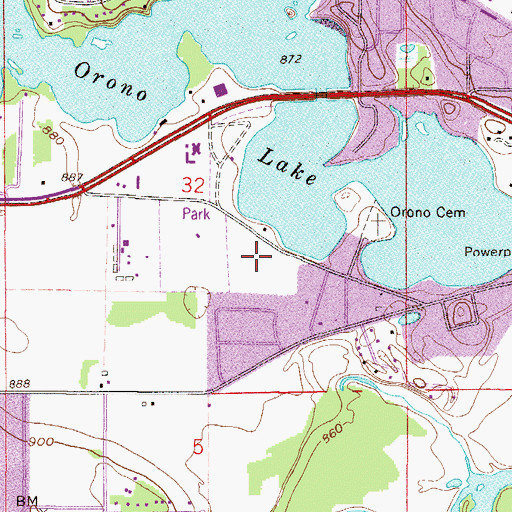 Topographic Map of Elk River City Hall, MN