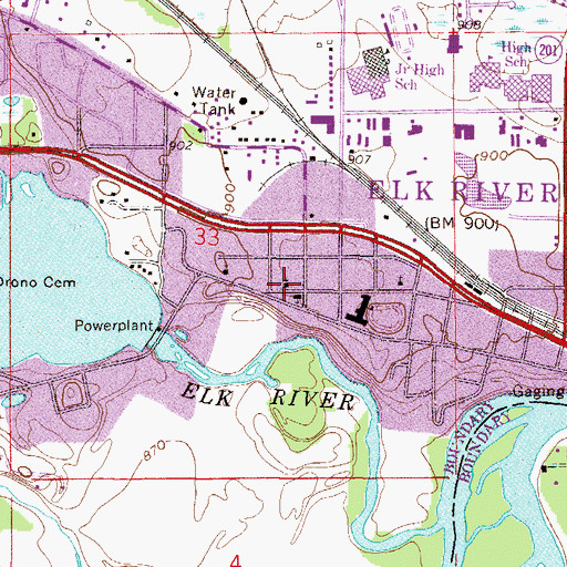 Topographic Map of Holy Trinity Episcopal Church, MN