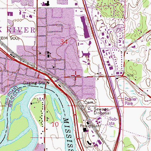Topographic Map of Orthopaedic Consultants Center, MN