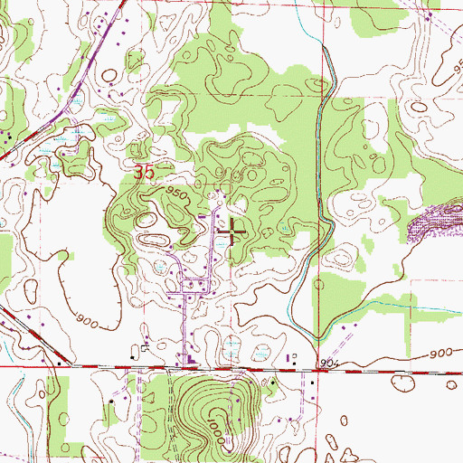 Topographic Map of Trott Brook Park, MN