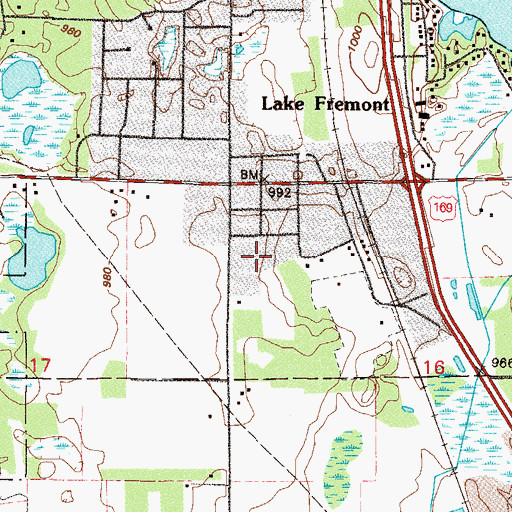 Topographic Map of Zimmerman Elementary School, MN