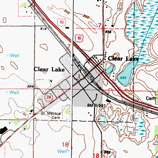 Topographic Map of Airstream Park Campgrounds, MN