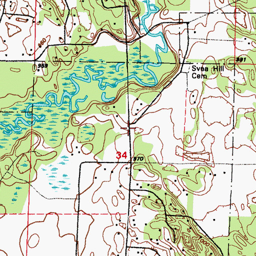 Topographic Map of Community Covenant Church, MN