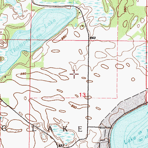 Topographic Map of Lake Ridge Park, MN
