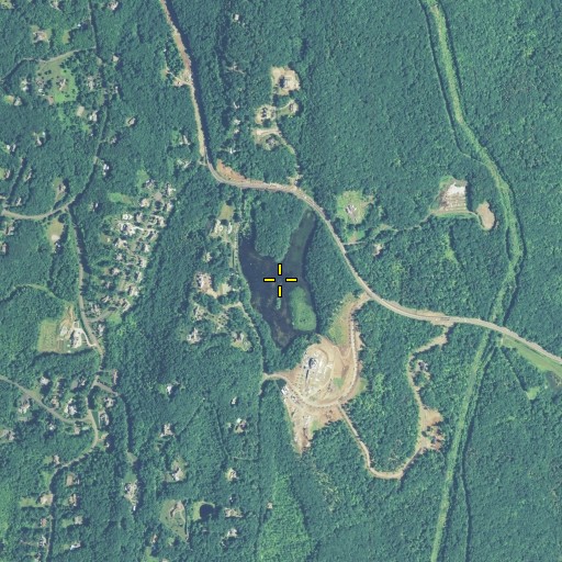 Aerial/Satellite Image of Ely Pond, CT