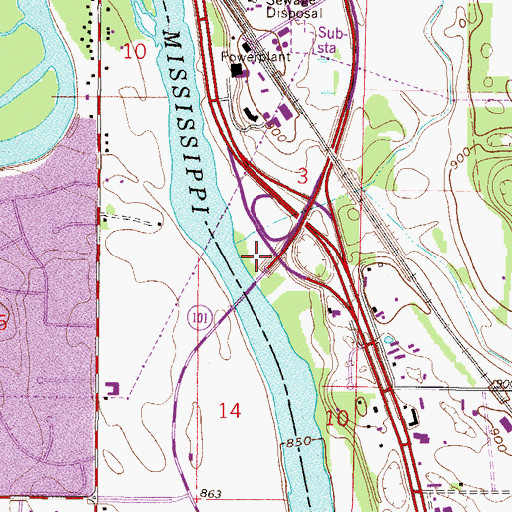 Topographic Map of Geology of the Elk River Region Historical Marker, MN