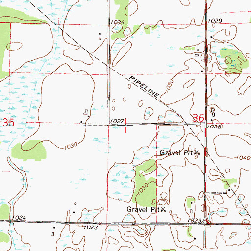 Topographic Map of Good Shepherd Lutheran Church, MN