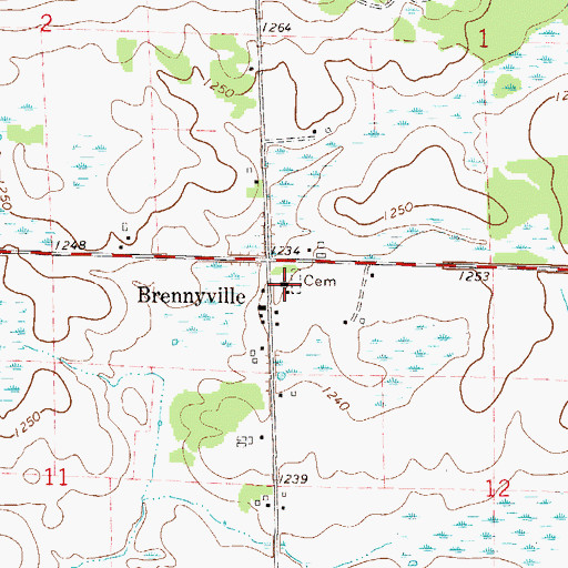 Topographic Map of Church of Saint Joseph, MN