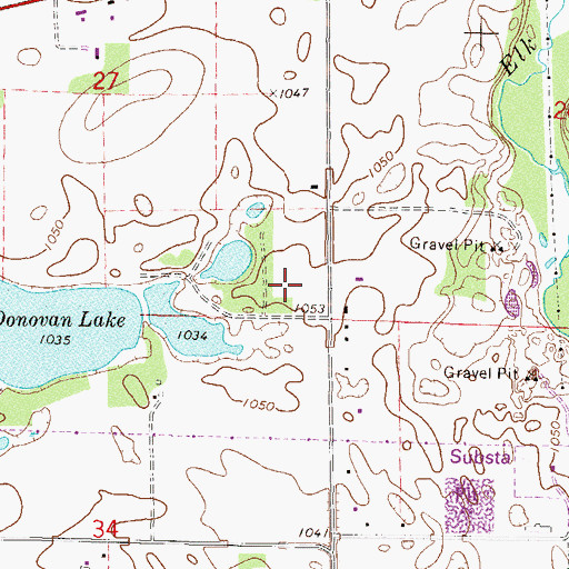 Topographic Map of The Fairways Golf Course, MN