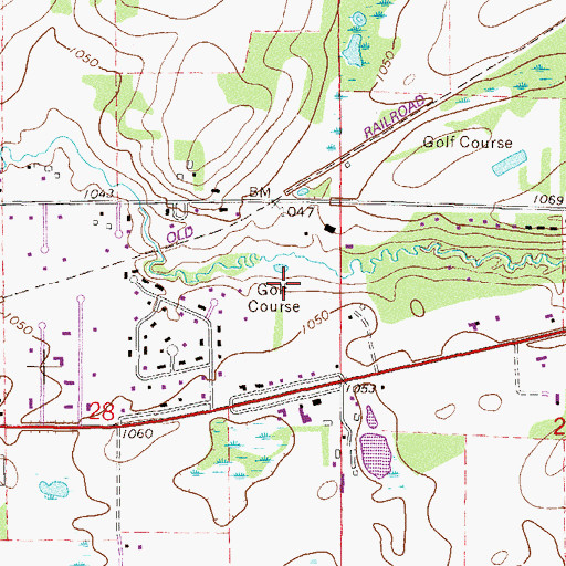 Topographic Map of Wapicada Golf Course, MN