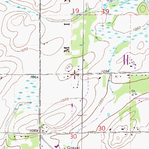 Topographic Map of Seventh-Day Adventist Church, MN