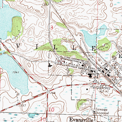 Topographic Map of Faith Lutheran Church, MN
