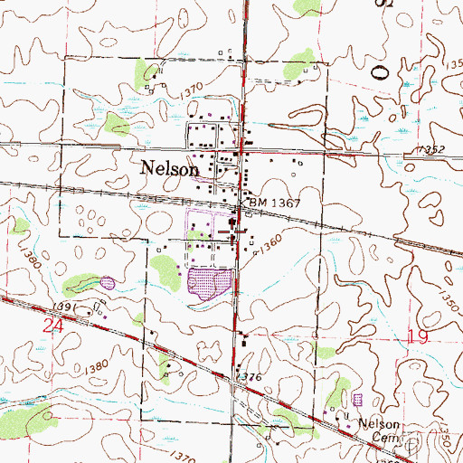 Topographic Map of Our Saviour's Lutheran Church, MN
