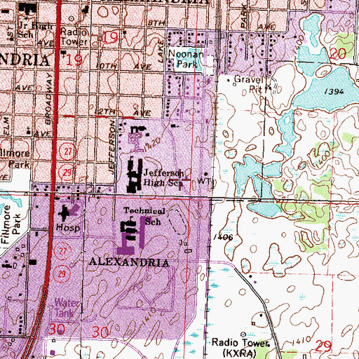 Topographic Map of The Church of Jesus Christ of Latter Day Saints, MN