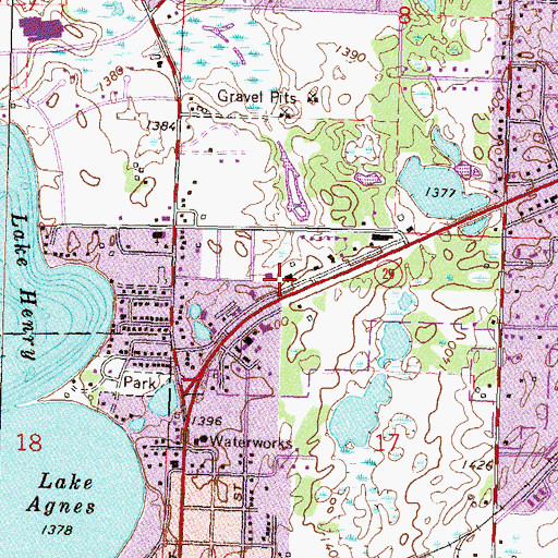Topographic Map of United Church of Christ, MN