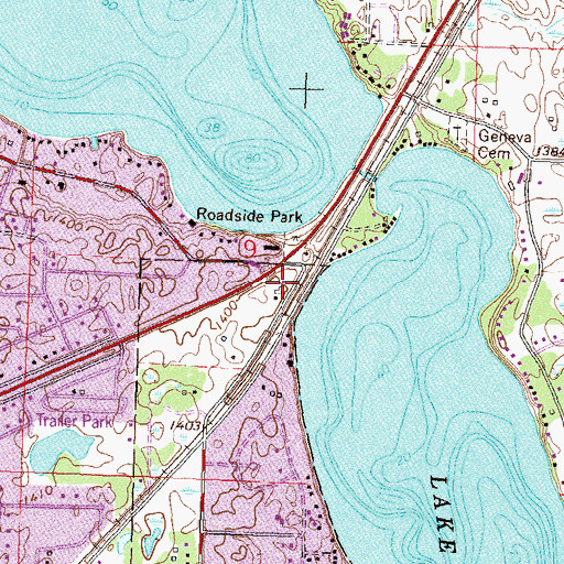 Topographic Map of Good Shepherd Lutheran Church, MN