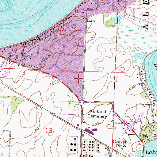 Topographic Map of Shalom Lutheran Church, MN