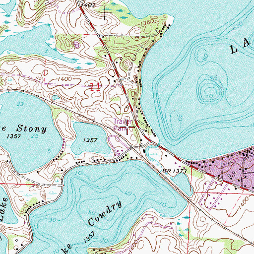 Topographic Map of Don' Lakeview Mobile Home Park, MN