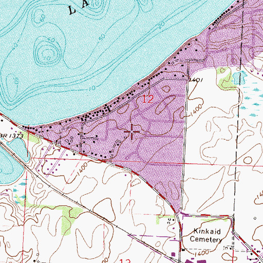 Topographic Map of Tabberts Park, MN