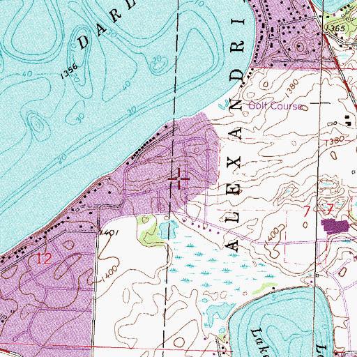 Topographic Map of Pat Karnis Park, MN