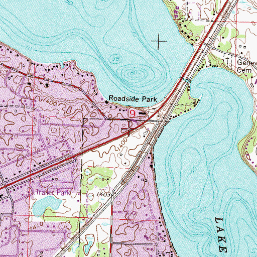 Topographic Map of New Testament Church, MN