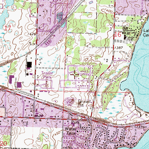 Topographic Map of Lake Crest Park, MN