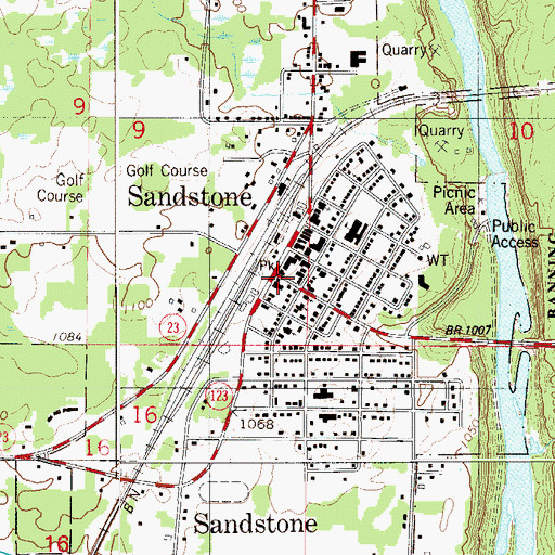 Topographic Map of Johnson Park, MN