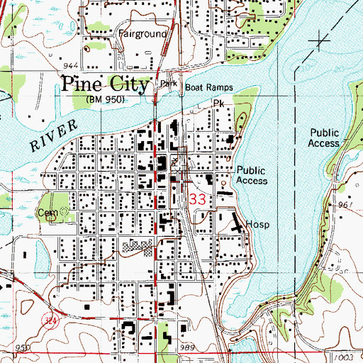 Topographic Map of Our Redeemer Lutheran Church, MN