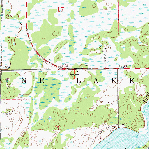 Topographic Map of Waldheim Resort Campground, MN
