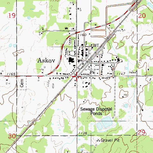 Topographic Map of The Church of Jesus Christ of Latter Day Saints, MN