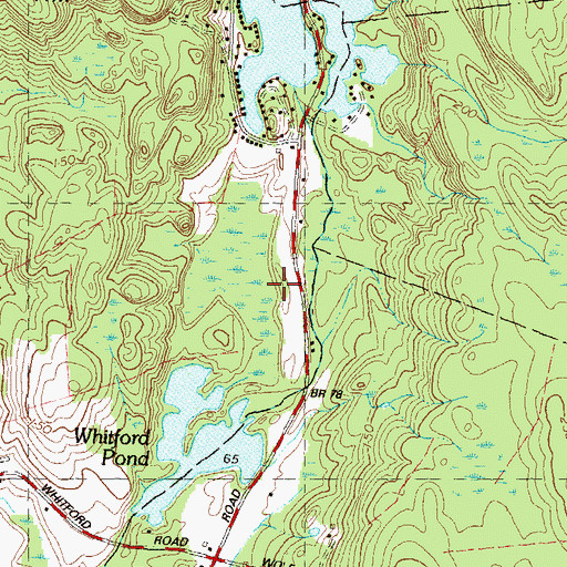 Topographic Map of Fanning Cemetery, CT