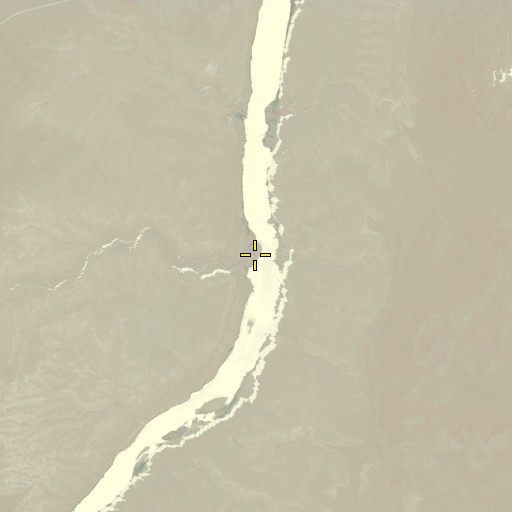 Aerial/Satellite Image of Cathedral Wash, AZ