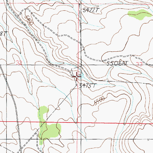 Topographic Map of Cedar Ridge Reservoir, AZ