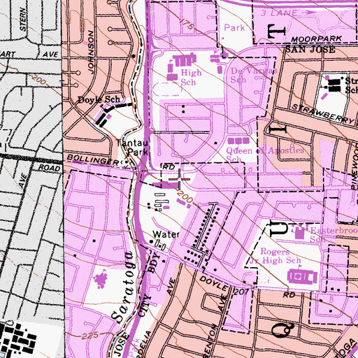 Topographic Map of Gullo Park, CA