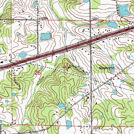 Topographic Map of City of Light and Life Ministries, MO