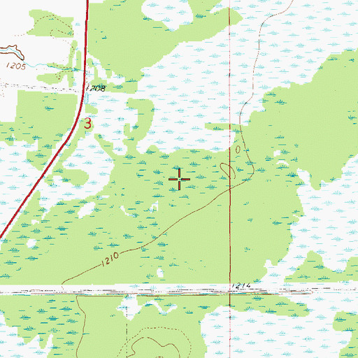Topographic Map of Aitkin Wildlife Management Area, MN