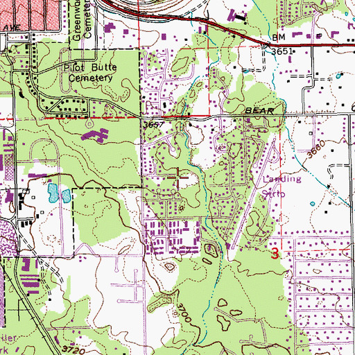 Topographic Map of Larkspur Trail, OR