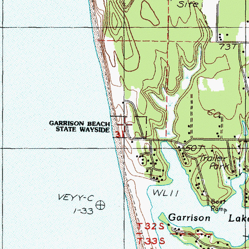 Topographic Map of Tseriadum State Park, OR