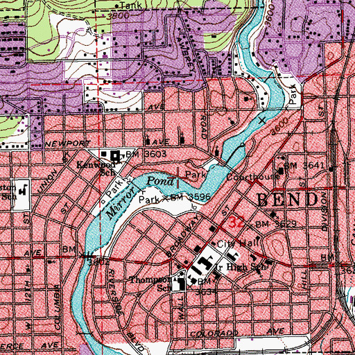Topographic Map of Dohema Canoe Access, OR