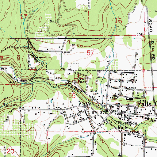 Topographic Map of George Kitchen Upper Park, OR