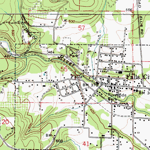 Topographic Map of Michael Harding Park, OR