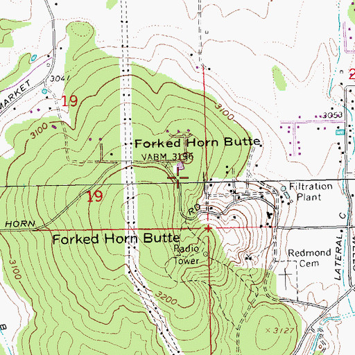 Topographic Map of Valleyview City Park, OR